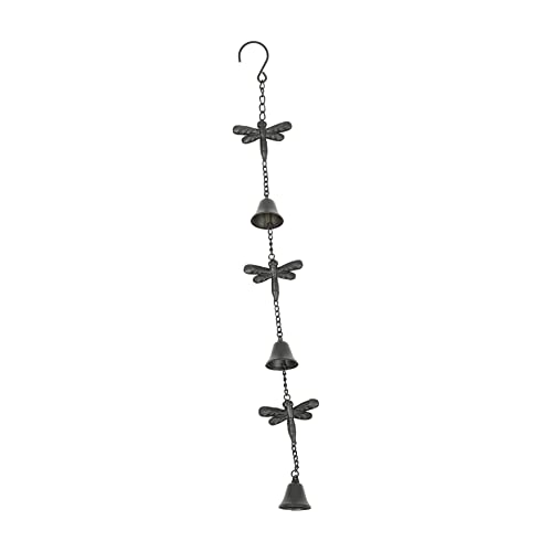 SUPVOX 3 Piezas Carillón De Viento Solar Campanas De Viento para Jardín Continuar Libélulas Campana De Viento Campanas De Viento De Jubilación Adornos De Jardin Black Planchar