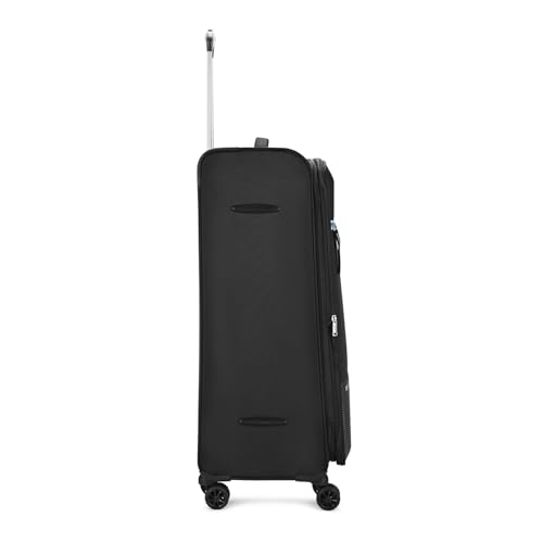 Image of Skybags Genesis Large Size Soft Luggage (79Cm) | Soft Luggage Trolley with 8 Wheels and 3 Digit Combination Lock | Black | Unisex