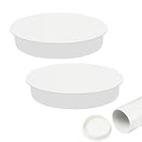 DOKRIN Bouchons femelles pour raccord de tubes,Lot de 2 bouchons de protection de tuyau d'égout en PVC de 110 mm, couvercle en plastique épais