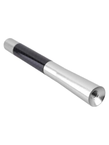 Universal Gri Karbon Fiber Oto Çubuk Radyo Anteni 12 Cm