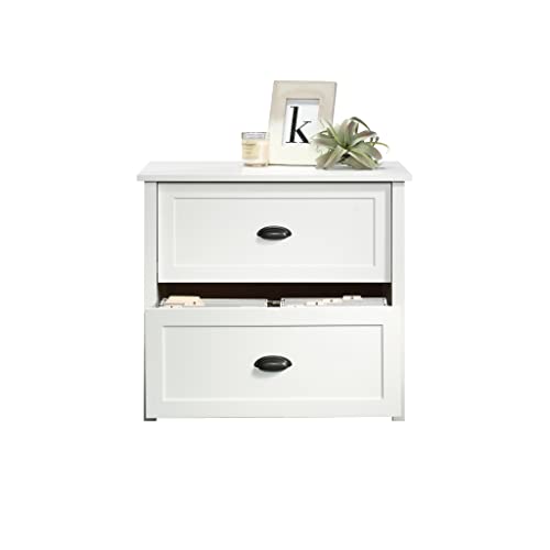 Sauder County Line Lateral File, L: 33.39" X W: 21.97" X H: 30.04", Soft White Finish #TOP5