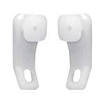Integra White Plastic Curtain Track Glider Hooks – Sliders for Window or Shower Rails (Pack of 20)