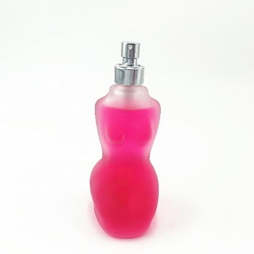 Perfume de Mujer, Eau de Parfum, Perfume Femenino en Spray,Frasco de Vidrio Rosa Brillante (1pcs)