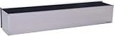 VIVANNO Blumenkasten Balkonkasten Pflanzkasten V2A Edelstahl Binox - 17 x 100 x 17 cm