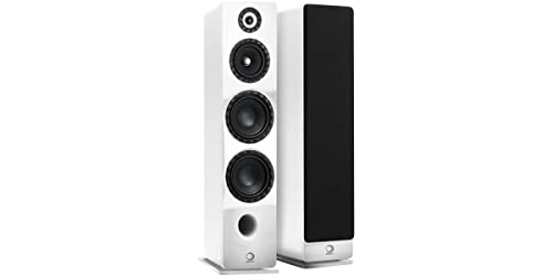 Elipson Prestige Facet 24F Blanc Enceintes Colonnes (la Paire) - Les Beatles, Paul McCartney, John Lennon, RIngo Starr, George Harrison Elipson Prestige Facet 24F Blanc Enceintes Colonnes (la Paire)
