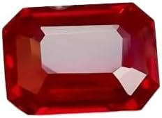 Burmese Certified Natural Red Ruby 38.5 Ct Flawless Emerald Cut Loose Gemstone
