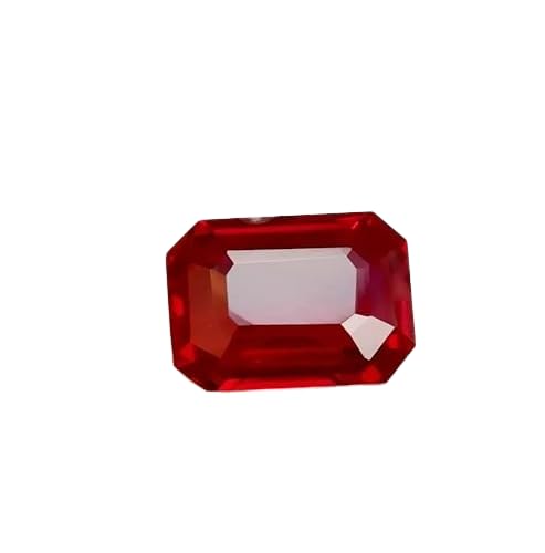 Burmese Certified Natural Red Ruby 38.5 Ct Flawless Emerald Cut Loose Gemstone