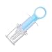 Liquid Medicine Syringe for Infant Toddler Newborns Silicone Baby Liquid Dropper Blue