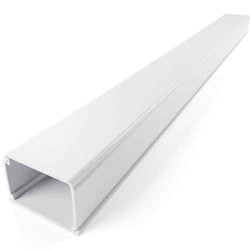 Electriduct XX-Large Latching Cable Raceway - 3" x 2" Channel Size - 2 Sticks - 58" (9.6 Feet Total) - White