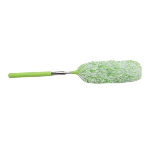 NJIEzhao Plumero Atrapapolvo Cepillo telescópico de Microfibra Suave for Limpiar el Polvo, antiestático, for el hogar, el Aire Acondicionado, el Coche, los Muebles, etc.(Green)