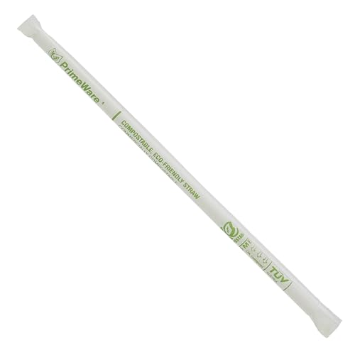 Case de 2000 Pitillos Compostables Transparentes Primeware miniatura 1