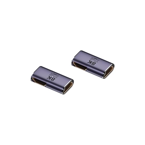 ���{�̒������ MSL FORCE HDMI�I�X to HDMI���X �ϊ��A�_�v�^ 8K@60Hz 4K@120Hz UHD2.1 HDCP 3D mini hdmi �X�g���[�g L�� U�� a8k (a8k-13, 2�Z�b�g)