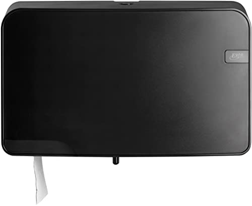 Euro Products toilettenpapierspender Quartz Duo-Jumbo 40 cm schwarz Cover