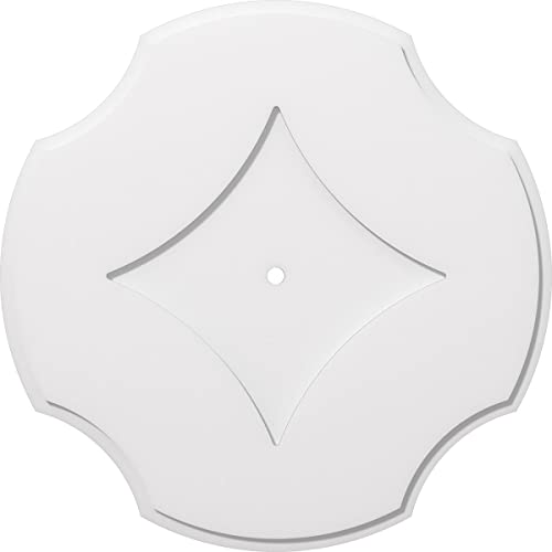 Ekena Millwork CMP32PL-01000 Percival Architectural Grade PVC Contemporary Urethane Ceiling Medallions 32"OD x 1"ID x 11"C x 1"P