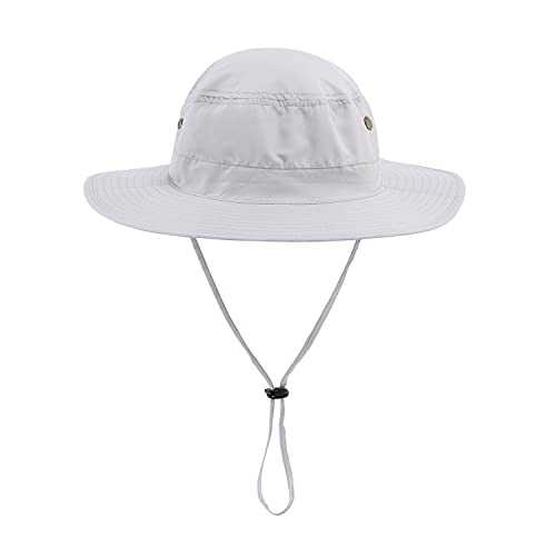 Image of Home Prefer UPF50 Mens Sun Hat with Neck Flap Quick Dry UV Protection Cap Womens Wide Brim Fishing Hat Neck Flap Beach Garden