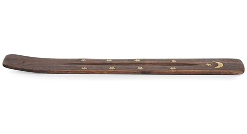 Yajna Traditional-Handmade-Burner Wooden-Incense-Stick-Strip-Holder Ash-Catcher-Stand for-Aromatherapy-Meditation-Yoga (Incense Holder 10 inch(1 pcs) - Thumbnail 3