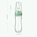 Haakaa Silicone Baby Food Dispensing Spoon Feeder 4oz - Infant Squeeze Cereal Feeder, Baby Fresh Food Feeder, Feed Bottle for Puree, Solid Baby Food, BPA Free, 4m+ Babies – Pea Green