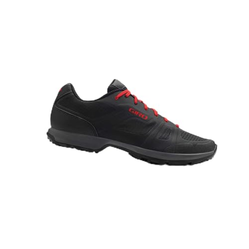 Image of Giro Gauge Men's Mountain Bike Shoe, Black /Bright Red, US 13.5 / EU 48