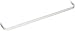 Kenney KN510 Single Curt Rod, 18"-28", White
