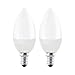 Produktbild EGLO LED E14 Lampe 2er-Set, Glühbirne Kerze, 2 LED Lampen, je 4 Watt (entspricht 30 Watt), 320 Lumen, E14 LED neutralweiß, 4000 Kelvin, LED Leuchtmittel, Glühlampe C37, Ø 3,7 cm