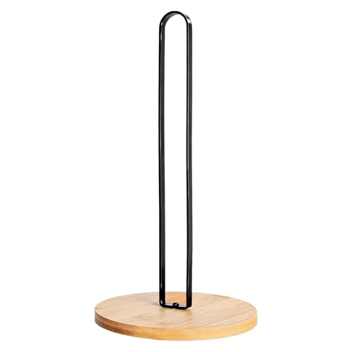 Portarrollos de cocina de pie, 26 x 16 cm, acero inoxidable, soporte para papel de cocina, soporte para rollo de papel de cocina, encimera, toallero de papel para rollos, lámina