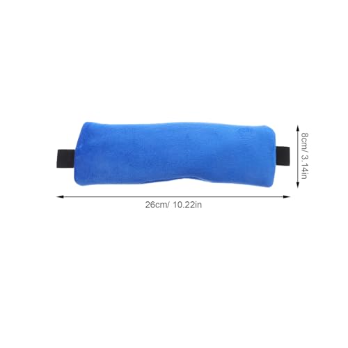 Set 2 Almohadas para Cabeza Ajustables Tela Azul miniatura 2