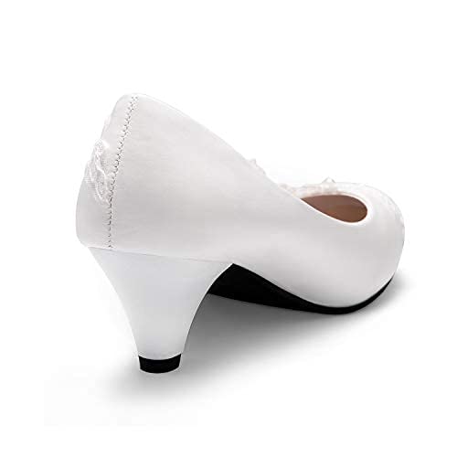 Dressfirst Feminino, 5,5 cm (2,16 polegadas), Branco, 7.5