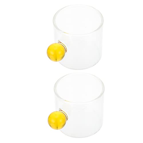 Abaodam 4 Pcs Vidro De Gongo Presentes Para Casais Dose De Café Expresso Xícara De Café Mini Xícaras