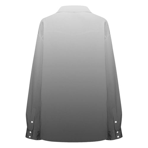 Mens Western Cowboy Shirts Button Down Long Sleeve Work Shirt Fall Casual Vintage Utility Shirts with Flap Pockets4