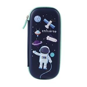 Image of 3D Cover EVA Space Astronaut Theme Pencil Case Large Pencil Pouch Bag Compass School Pouch Organizer for Students Kids Premium Stylish Pen Holder Pouch Stationery Box (Small Universe Pouch)
