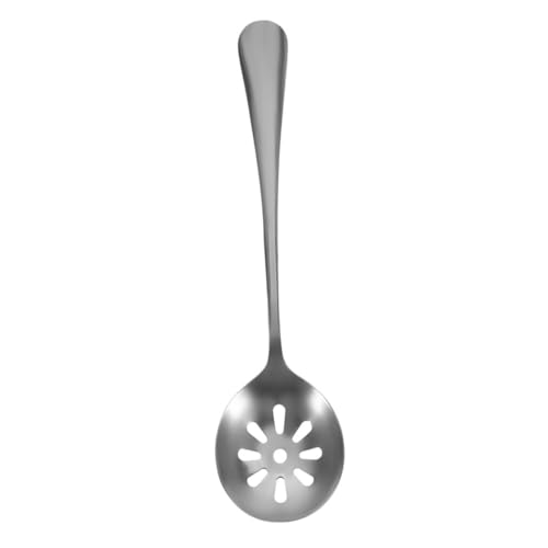 CIYODO Slotted Serving Spoon Stainless Steel Kitchen Gadget for Straining Soup for Home Restaurant and Party Use Easy to Clean Versatile Utensil
