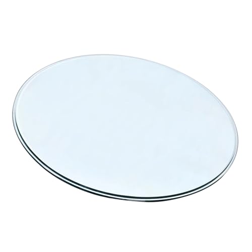 Tablero Redondo De Vidrio Templado Grueso, Transparente, Ideal For Mesas De Comedor, Mesas Auxiliares Y Mesas De Patio Al Aire Libre.(68CM(27IN))