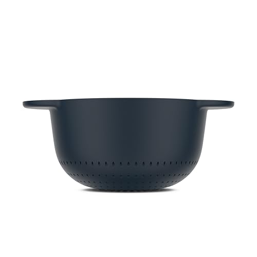 Mepal - Seiher Chef it - 3000 ml - Navy | Einfacher Abfluss verhindert Verstopfung - Rutschfester Boden für zusätzliche Stabilität - Spülmaschinengeeignet - Küchensieb