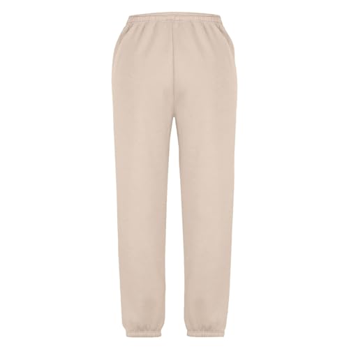 Girl's Elastic Waist Straight Leg Sweatpants High Waisted Baggy Joggers Loose Sweat Pants Casual Sports Trousers with Pockets4