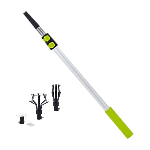Milageto Herramienta para cambiar bombillas, quitar bombillas de gran alcance, estable y, varilla telescópica para LED, 3m