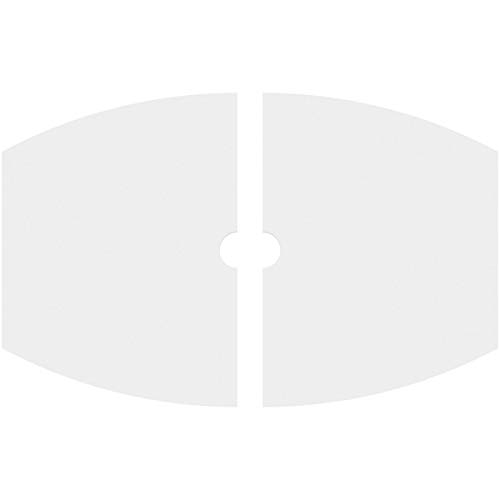 Image of Ekena Millwork CMP26X17KY2-02000 Kailey Architectural Grade PVC Contemporary, Two Piece Urethane Ceiling Medallions 26 inchW x 17 3 /8 inchH x 2 inchID x 14 inchC x 1 inchP