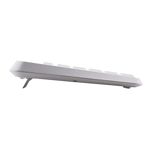 Combo Teclado e Mouse Multimídia Sem Fio 2.4Ghz Branco com Apoio para Smartphones USB - TC281