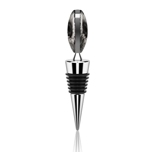 Bouchon de vin réutilisable en silicone contre l'oxydation gris - 6