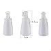 renvena Dry Powder Spray Bottle, Travel Cosmetics Blower, Refillable Hair Fiber Applicator for Hair Salon, Home, Beauty White 140ml/4.7oz
