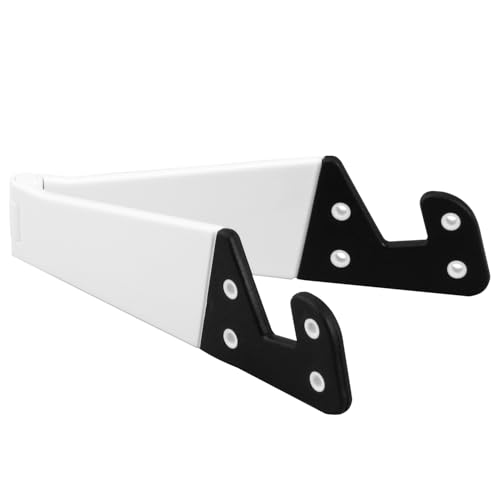 Daffodil Tablet and Mobile Phone Stand IPC410 - Adjustable Office Desk Phone Stand - Keep Desk Tidy - Vertical/Horizontal Mount iPhone/iPad/Samsung/HTC/Universal Compatibility - White