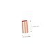 OKUMEYR 250pcs Copper Small Tubes Intermediate Wire Connectors Heat Conductive Tubing for Home/industrial Use