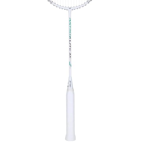 Image of Yonex Astrox Lite 37i Strung Badminton Racquet, Lightweight, High Flex, Fast Swing Power and Control, for Beginners and Intermediate Players (Pearl White, 5U4)