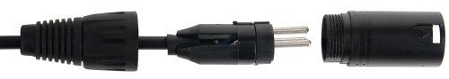 Pronomic Stage EUIECX-10 Hybridkabel Schukostecker auf Kaltgerätebuchse, XLR/XLR 10m (ideal zur Verkabelung von Aktiv Boxen, PA Lautsprechern, Lichteffekten & Bühnenbeleuchtung)
