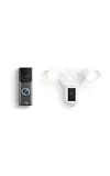 Ring Wired Doorbell Pro (3rd Gen) (newest model), Deep Silver with Floodlight Cam Plus (1st Gen), White