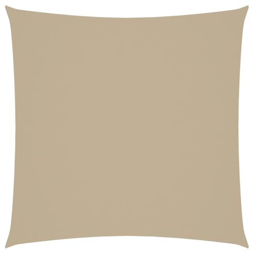 Mhdvray Toldo de 250 x 250 cm, color antracita, protección UV, para balcón, jardín, terraza, resistente a la intemperie, ojales de acero inoxidable, 4 cuerdas, beige, 5 x 5 m