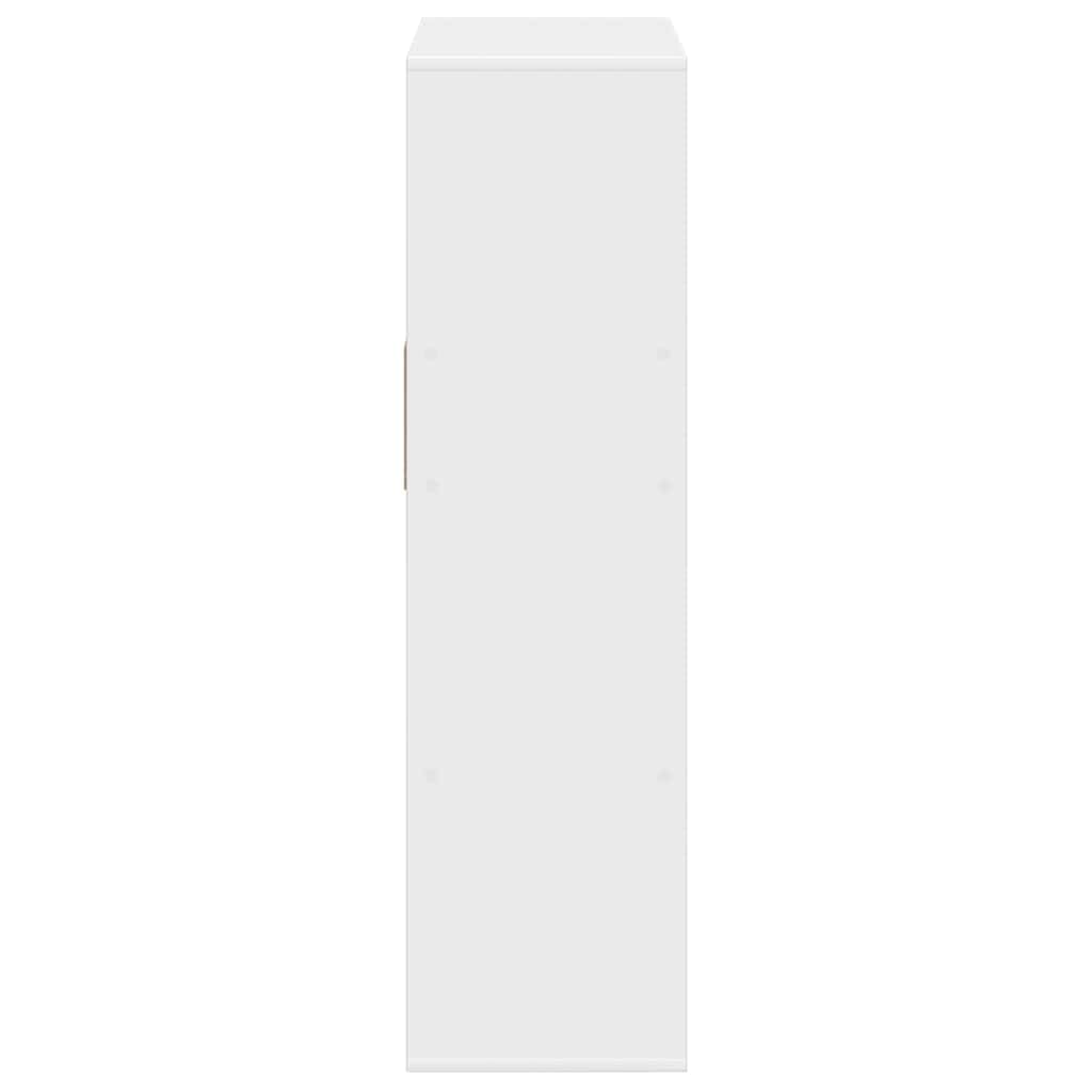Generisch Bücherregal Weiß 66x31x112 cm Holzwerkstoff,Möbel,Regalsysteme,Bücherregale Bücherschränke-860301