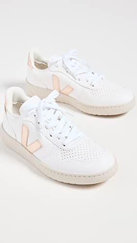 Image of Veja Women's V-10 Sneakers, Extra White Platine, 11 Medium US