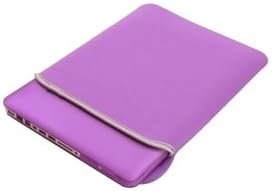 TopCase Rubberized Hard Case for 13-Inch Macbook Pro A1425 and A1502 Bundle with Sleeve, Silicone Keyboard Cover, Clear Screen Protector and Mouse Pad - Purple