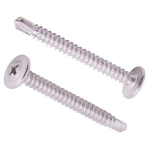 Vis autoforeuses tête champignon en inox 410 avec empreinte cruciforme Phillips
