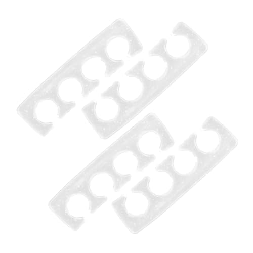 IWOWHERO 2-pair Toe Dividers for Reusable Silicone Gel Toe Separators for Women Men Manicure Finger Separator Nail Care Tools Home Salon Use